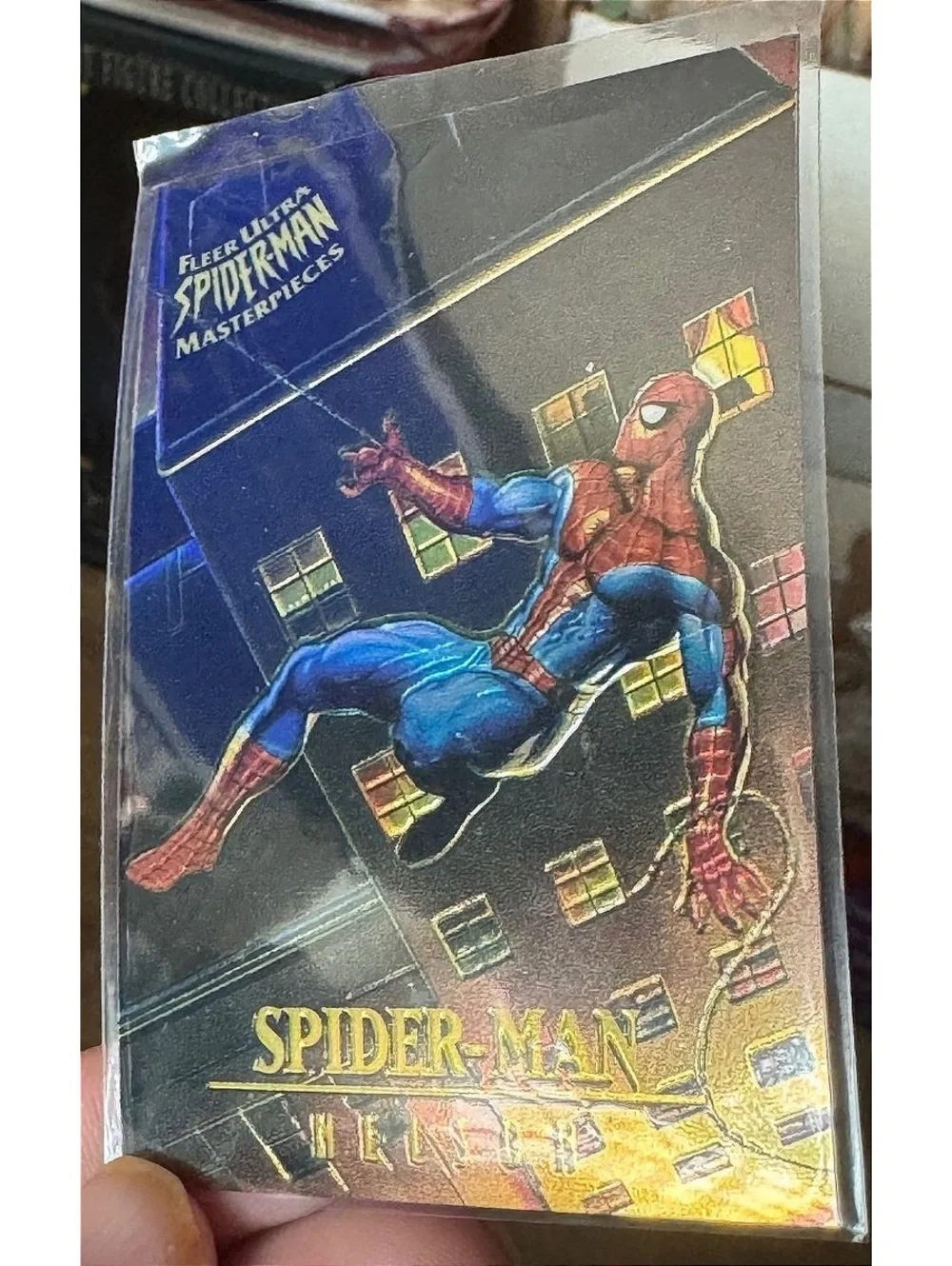 1995 Fleer Ultra Spider-Man Masterpieces Chromium  #5 Spider-Man Case Fresh